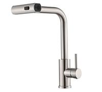 PullDown Kitchen Faucet with 360° Swivel Spout 3 Spray Modes Hot & Cold Water Mixer Tap Perfect for Modern Kitchen Sinks Durable & Stylish Design