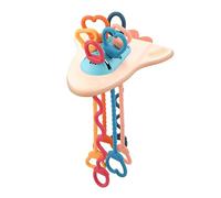 Puller Rattle Teether Infant Bath Toys Handshake Chewing Toy Grip Learning Boys Girls 3M+ Inserts for Baby Toys
