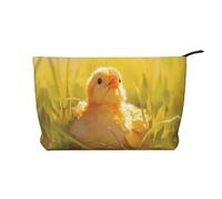Pullet Pattern Large Capacity Corduroy Cosmetic Bag, Fashionable Waterproof toiletries Storage Bag
