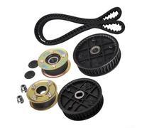 Pulley Belt Kit With Sprockets, For, TimeMaster 30in Mower | Pulley Belt Kit For TimeMaster 30In 76Cm For TurfMaster Includes 2 Pulleys 2 Sprockets 1 Belt Rubber Metal Plastic