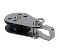 Pulley Block with Removable Pin and Bracket 26mm Diameter Stainless Steel 1pc