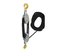 Pulley Hoist System - Rope Block Pulley, Strong Lift Pulley | 15M Manual Lifting Pulley Kit, 5 to 1 Ratio Hoisting, Equipment Handling Application, Load Bearing Solution