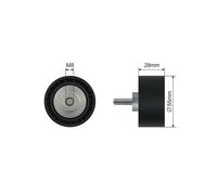 V-belt tensioner pulley RNK-BM-045 NTY for BMW 3 1 Coupe 1 Convertible 5 1