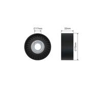 PULLEY IDLER V-BELT For BMW 5 (F10, F11) 2.3-3.0 09-17