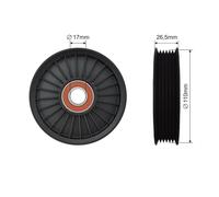 NTY RNK-DW-008 Tensioner Pulley, V-belt