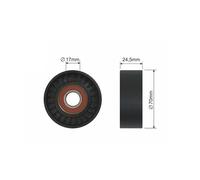 NTY RNK-FT-002 Deflection / Guide Pulley, v-ribbed belt