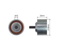 V-belt tensioner pulley Metal RNK-CH-055 NTY for CHRYSLER JEEP PLYMOUTH
