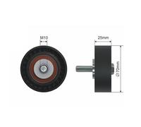 PULLEY IDLER V-BELT FOR CITROEN C5 I C5 II C8 LANCIA PHEDRA
