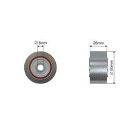 PULLEY IDLER V-BELT FOR CITROEN JUMPER FIAT DUCATO 07.01-