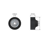 NTY RNK-RE-009 Deflection / guide pulley, V-ribbed belt
