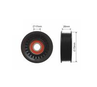 PULLEY IDLER V-BELT FOR DODGE DAKOTA RAM 1500 92-