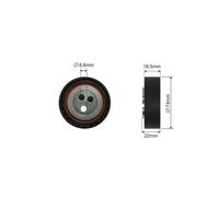 PULLEY IDLER V-BELT For FIAT DUCATO 2.3JTD 02-