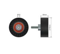 V-belt pulley RNK-FR-027 NTY for FORD FIESTA Mk IV COURIER Box Body/MPV FOCUS II