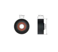 PULLEY IDLER V-BELT FOR FORD MAZDA CITROEN ALFA ROMEO DODGE