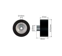 NTY RNK-FR-037 Tensioner Pulley, V-belt