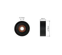 PULLEY IDLER V-BELT For FORD TRANSIT 2.5DI, 2.5TDI, 2.5TD 94-00
