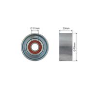 V-belt tensioner pulley Metal RNK-HD-014 NTY for HONDA ACCORD VII FR-V CR-V III