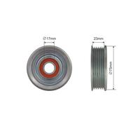 PULLEY IDLER V-BELT For MAZDA 2, 3 1.3/1.4/1.6 04.03-06.09