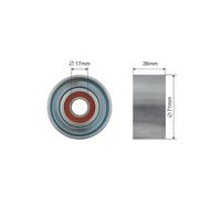 PULLEY IDLER V-BELT For MAZDA 6, MPV II 2.0D 06.02-08.07