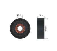 NTY RNK-ME-031 Tensioner Pulley, V-belt