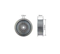 Fits NTY RNK-ME-052 V-RIBBED BELT PULLEY IDLER