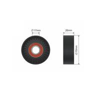 PULLEY IDLER V-BELT FOR OPEL ASTRA J ASTRA J GTC INSIGNIA A; 08-
