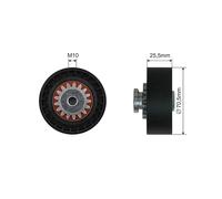 Fits NTY RNK-RE-036 V-RIBBED BELT PULLEY IDLER ⭐UK Stock⭐