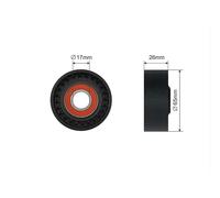 PULLEY IDLER V-BELT FOR RENAULT MEGANE III 09- NISSAN NOTE 13-