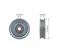 NTY RNK-SU-006 Deflection / Guide Pulley, v-belt