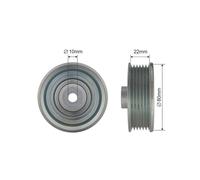 V-belt pulley RNK-TY-033 NTY for TOYOTA LOTUS