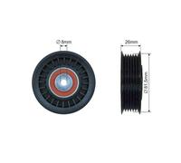 PULLEY IDLER V-BELT FOR VW CRAFTER 30-35 CRAFTER 30-50 2.5D 04-
