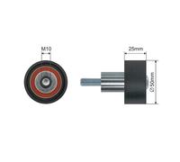 PULLEY IDLER V-BELT FOR VW SHARAN (7N1 7N2) 10- TIGUAN 16-