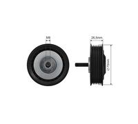 NTY RNK-WW-037 Tensioner pulley