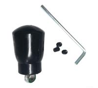 Pulley Machine Connector 64x25mm Heavy Duty | Solid steel core, soft rubber stop, non-slip grip, 64mm length, secure hex screw design