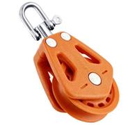 Pulley - Pulley Ship Equipment Pulley | Rotating Small Pulley Wheel with Steel Core, Lightweight Roller Housing for Soft Rope Systems, Weatherproof Construction for Boat Rigging