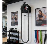 Pulley Rope Climbing Machine with Adjustable Resistance, A Key Component of Your Cable Pulley System Home Gym for Arm Workout Equipment Needs Black&Red