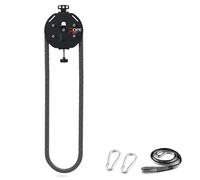 Pulley Rope Puller Fitness Rope Trainer with Adjustable Resistance, a Versatile Arm Strength Trainer & Home Gym Equipment for Body Coordination Exercises Black