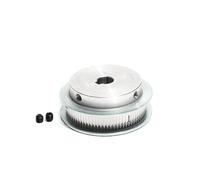 Pulley S2M-75T 8/10/12/14/15mm Bore S2M 75Teeth Transmission Pulley Aluminum Alloy Gear Pulley with Keyway(Bore 10mm Key 4x1.8,7mm)