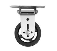 Pulley Wheel, Large Steel Wire Rotating Fitness Pulley 88mm Grooved Wheel Aluminum Alloy, 840lb Capacity For 3-12mm Wire Rope Wall Wood Metal Mount, Resistant