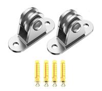 Pulleys for Lifting, Quiet Rigging Block, Load Capacity 80 kg, Stainless Steel Pulley for DIY Projects, Ceiling Garage, Storage, Kayak Lifter, Wall Mounting, Camping