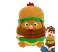 Pulli full of plush pillows, lush American classic - burger. Handmade craftsmanship with triple stitched edges , Burger patty Yummis Plüsch, Amburger-Hahnchen Abbigliam