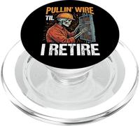 Pullin' Wire 'Til I Retire PopSockets PopGrip for MagSafe