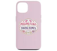 Pulling Flags And Taking Names Flag Football Girl Cute Woman Case for iPhone 13