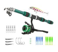 Pullo From Kids - Compact Fusion Rod, Junior Fish Kit | Travel Equipment For Children Learning Reel Action, Adventure To Catch The Pier, Practice Simpli