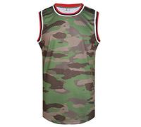 Pullonsy Men's Blank Basketball Jerseys Mesh Athletic Sports Shirts Plain Performance Team Uniforms, Camouflage, S