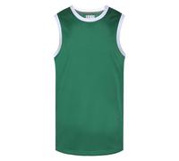 Pullonsy Men's Blank Basketball Jerseys Mesh Athletic Sports Shirts Plain Performance Team Uniforms, White Neck-kelly Green Jersey, Medium