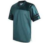 Pullonsy Replica Football Jerseys for Men Unisex Classic Blank Workout Sport Shirts Casual Fitness Outfits, Black Stripe-hunter Green Jersey, XXL