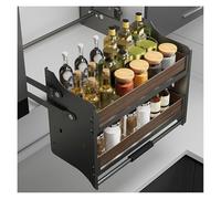 PullOut Cabinet Organizer with Drop Down Shelf High PullDown Rack for Spice ge Ideal for Pantry Bar Cafe Closet650mm Adjustable Solution