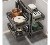 PullOut Corner Cabinet Organizer with Soft Close4Shelf Kitchen Drawer Niser SpaceSaving Storage for Blind Corners Efficient Home & Kitchen Organization Solution