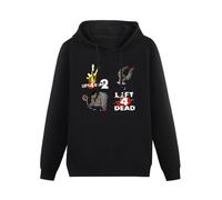 Pullover Warm Hoodies Left 4 Dead Hoody Left 4 Dead 2 Hoodie Long Sleeve Printed Hoodie Awesome Male Black 3XL